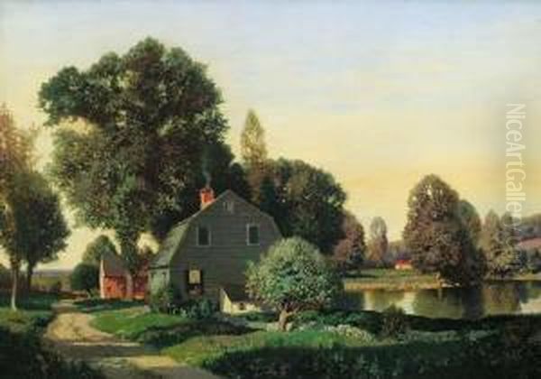 Summer Reflections Oil Painting by Henry Pember Smith