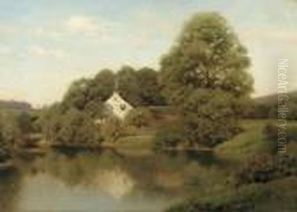 Early Summer At East Lyme, Connecticut Oil Painting by Henry Pember Smith