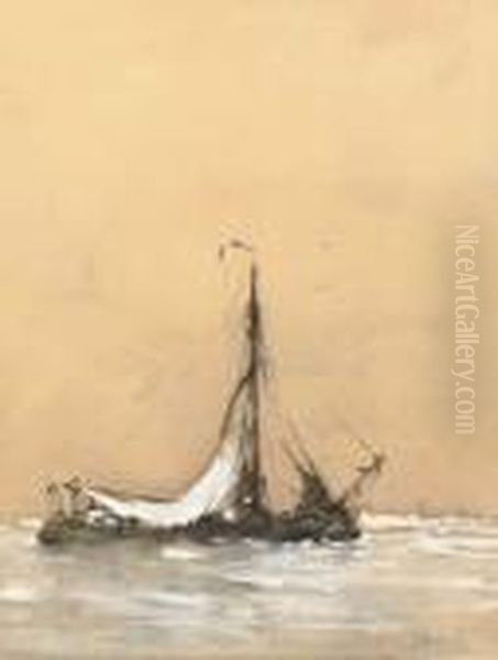 On Open Water Oil Painting by Hobbe Smith