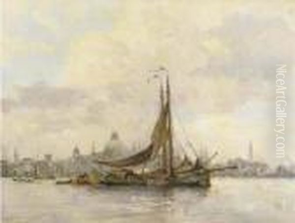 Voor Amsterdam: A View On The Ij, Amsterdam Oil Painting by Hobbe Smith