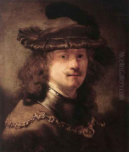 Portrait of Rembrandt 1633-34 Oil Painting by Govert Teunisz. Flinck