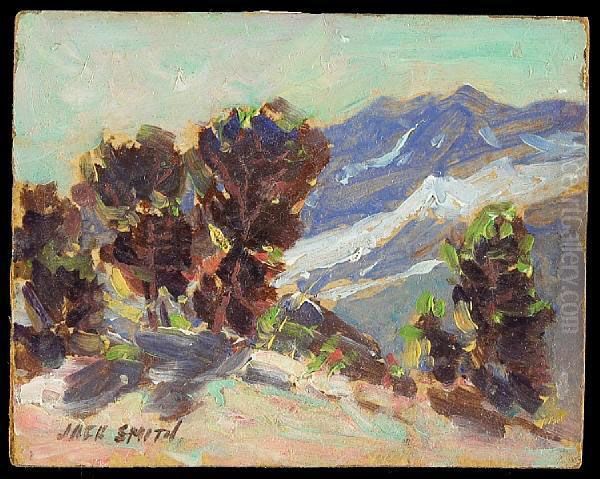 Sierra Trees Oil Painting by Jack Wilkinson Smith