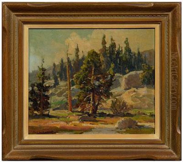 Alpine Landscape Oil Painting by Jack Wilkinson Smith