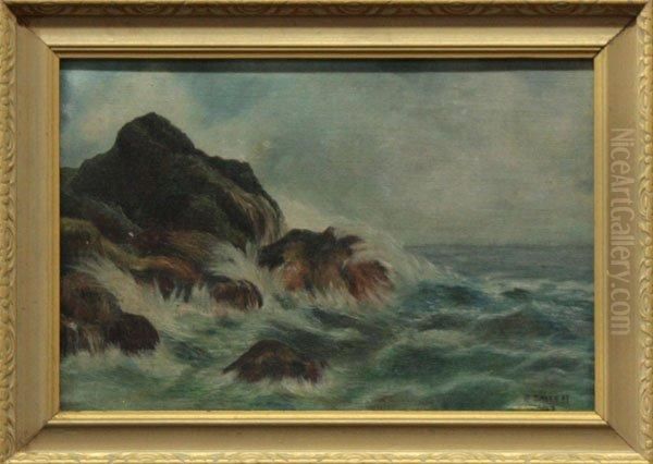 Crashing Waves Oil Painting by Jack Wilkinson Smith