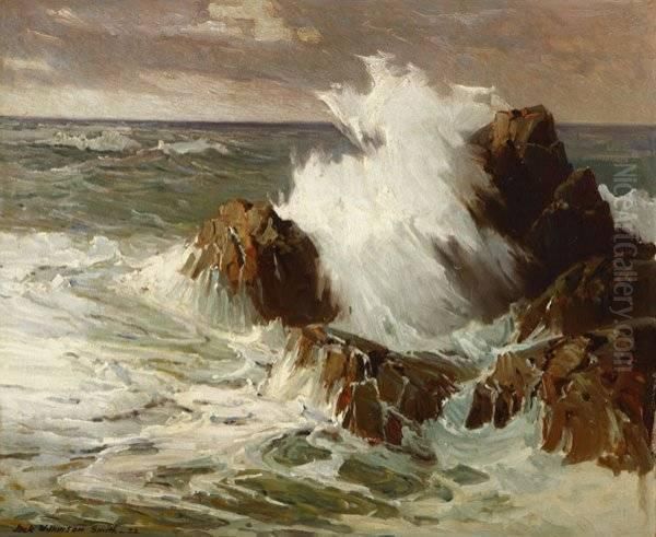 Storm Surf Oil Painting by Jack Wilkinson Smith