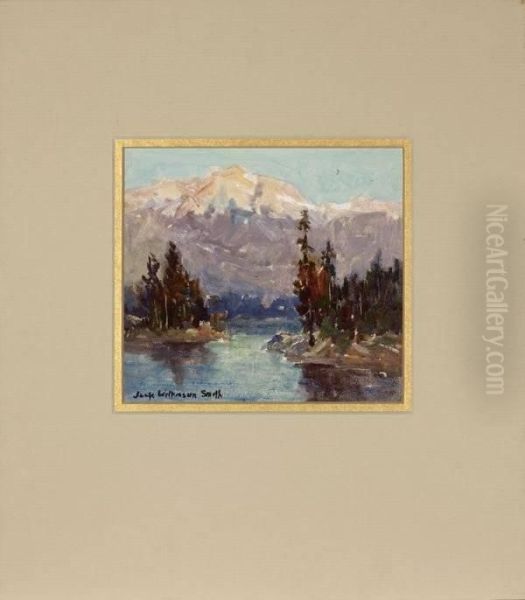 Lake In A Mountain Landscape Oil Painting by Jack Wilkinson Smith