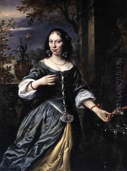 Portrait of Margaretha Tulp 1655 Oil Painting by Govert Teunisz. Flinck