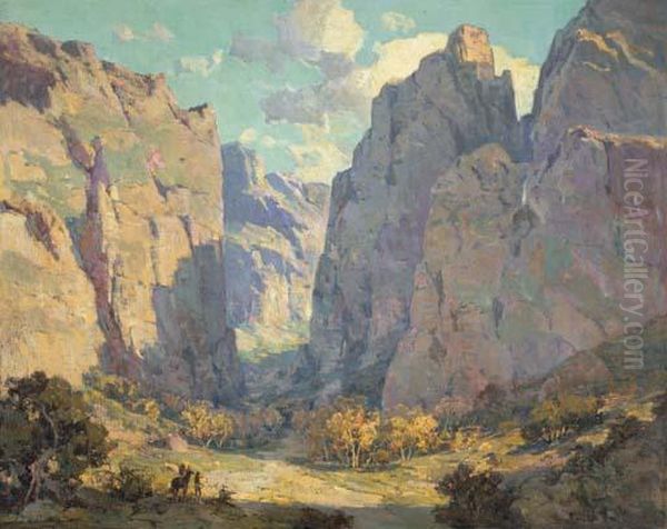 In The Canyon Oil Painting by Jack Wilkinson Smith