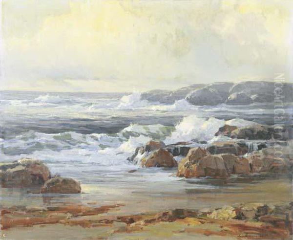 Silver Surf Oil Painting by Jack Wilkinson Smith