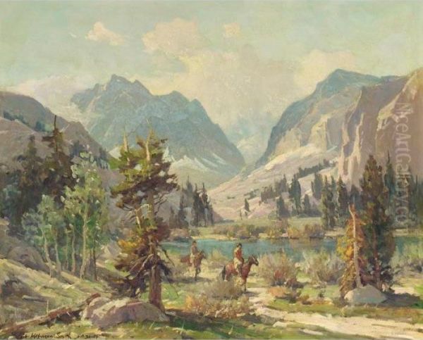 Riders In The High Sierras Oil Painting by Jack Wilkinson Smith