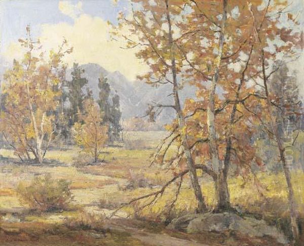 Hillside Sycamore Oil Painting by Jack Wilkinson Smith