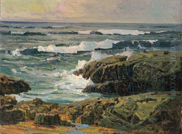 Crashing Surf Oil Painting by Jack Wilkinson Smith