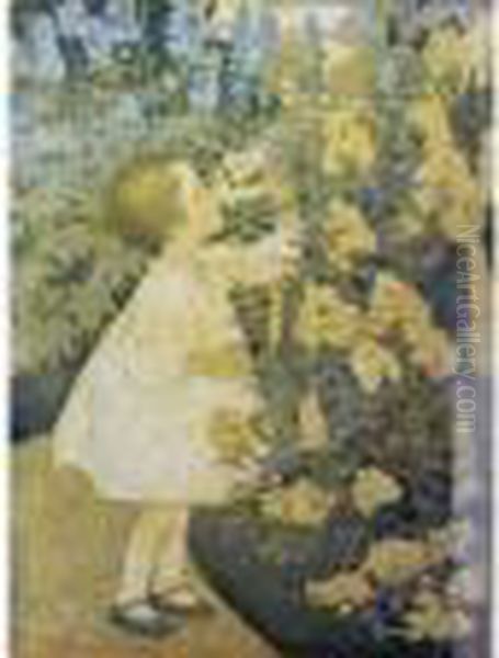 The Five Senses Oil Painting by Jessie Wilcox-Smith