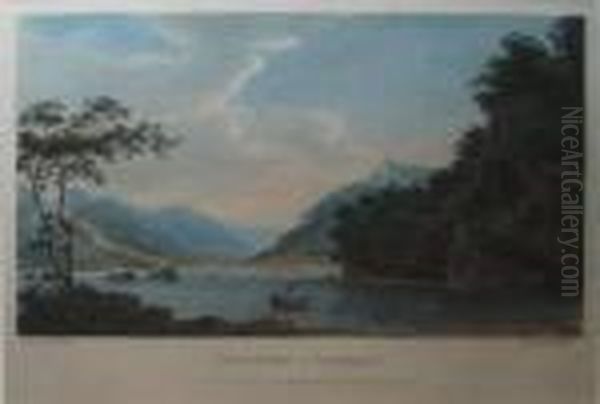 Buttermere Lake, Ullw-water In Paterdale Oil Painting by John Smith