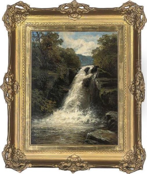 The Waterfall Oil Painting by John Brandon Smith