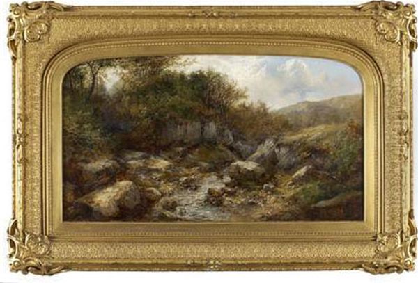 A Mountain Stream Oil Painting by John Brandon Smith