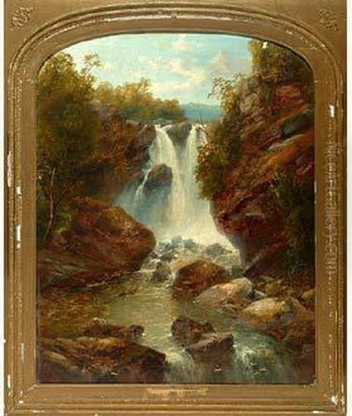 Chutes Oil Painting by John Brandon Smith