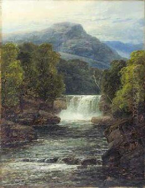 Near Capel Curig, North Wales Oil Painting by John Brandon Smith