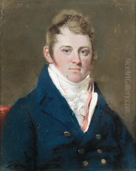 Portrait Of A Young Man Oil Painting by John Raphael Smith