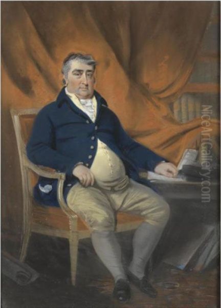 Portrait Of The Honourable Charles James Fox M. P. (1749-1806) Oil Painting by John Raphael Smith