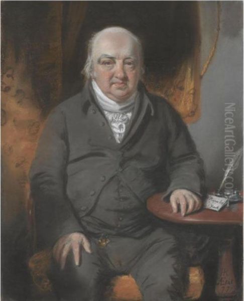 Portrait Of Mr J. H. Raper Of York Oil Painting by John Raphael Smith