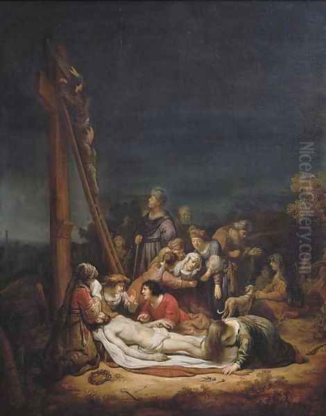 The Lamentation Oil Painting by Govert Teunisz. Flinck