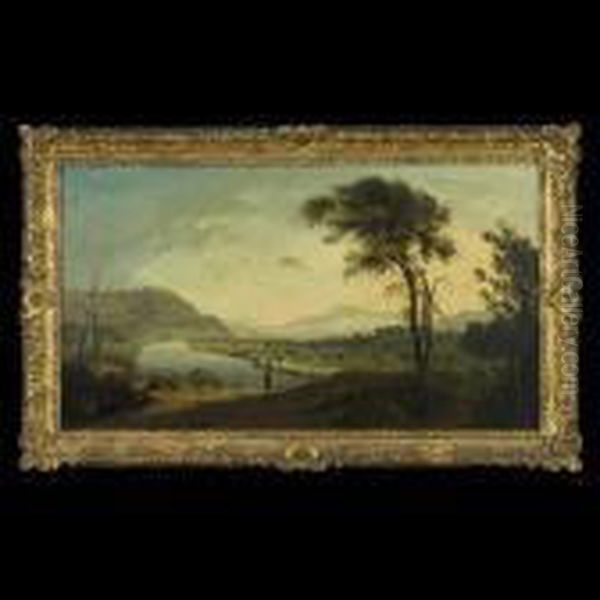 Valley Of The Lune, Lancaster Oil Painting by George, of Chichester Smith