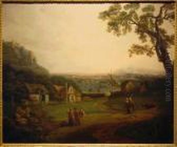 View Near Bristol Oil Painting by George, of Chichester Smith