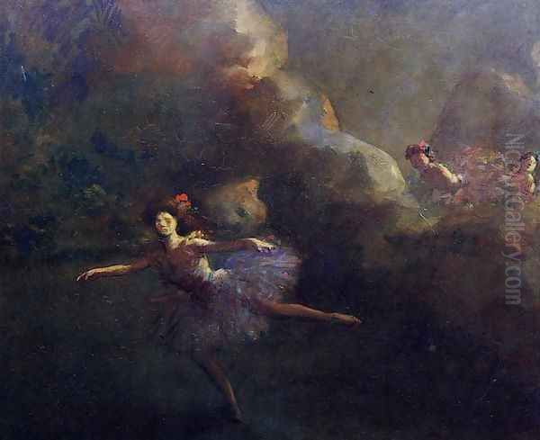 Dancers Oil Painting by Jean-Louis Forain