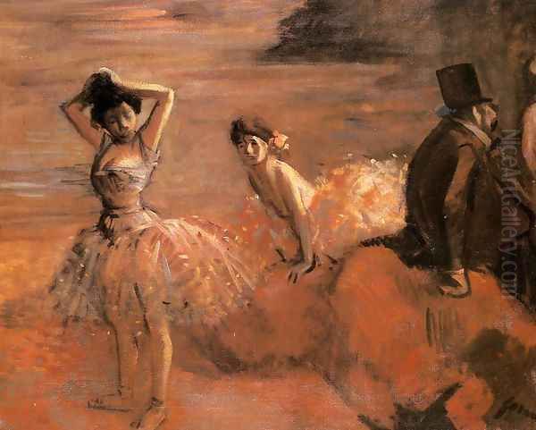 Interlude Oil Painting by Jean-Louis Forain