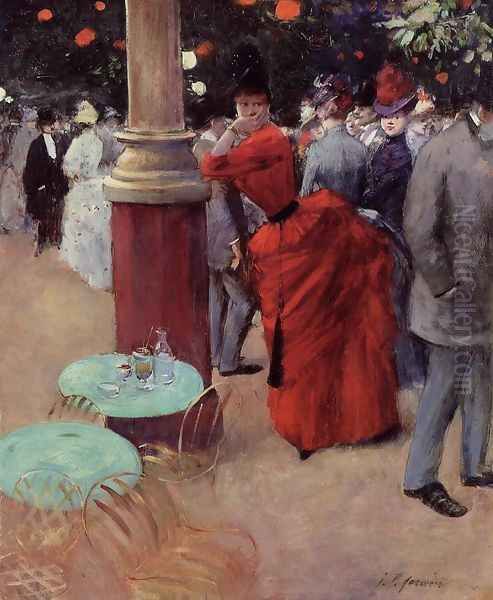 The Public Garden Oil Painting by Jean-Louis Forain