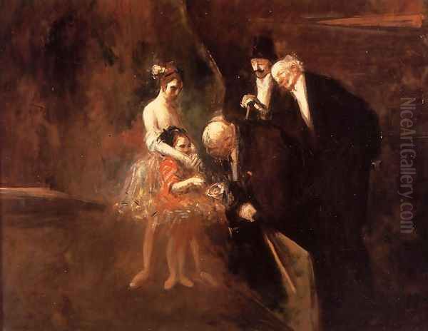 The Dancers Oil Painting by Jean-Louis Forain