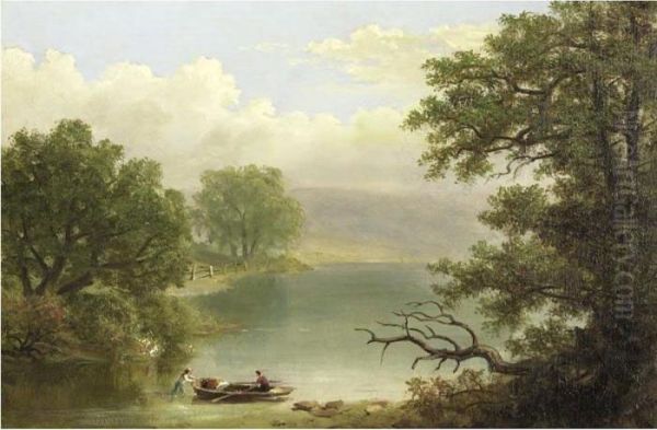 Bosler's Dam Oil Painting by William Russell Smith