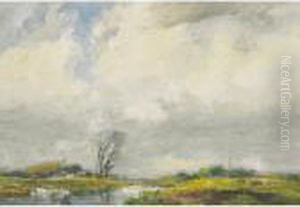 November Day, Kettle Creek Oil Painting by William St. Thomas Smith