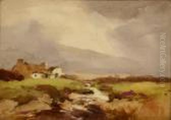 Crofter's Horne, Orkney Oil Painting by William St. Thomas Smith