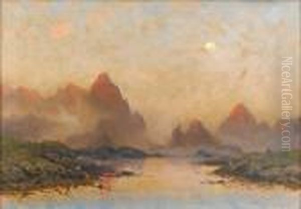 Lofoten Oil Painting by Frithjof Smith-Hald