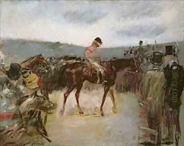 At the races Oil Painting by Jean-Louis Forain