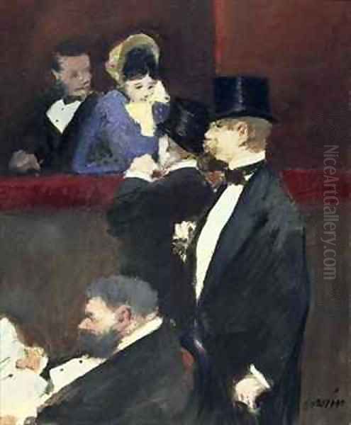 A Loge at the Opera Oil Painting by Jean-Louis Forain