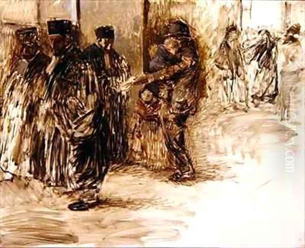 At the Court Oil Painting by Jean-Louis Forain