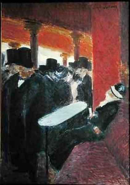 At the Folies Bergeres Oil Painting by Jean-Louis Forain