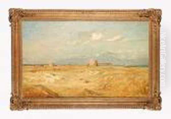 Felixstowe Ferry Golf Course, Suffolk Oil Painting by Lionel Percy Smyth