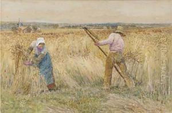 The Harvesters Oil Painting by Lionel Percy Smyth