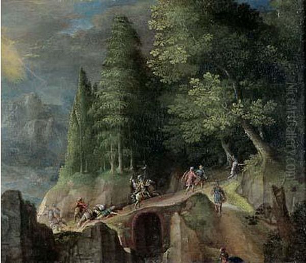 La Conversion De Saint Paul Oil Painting by Pieter Snayers