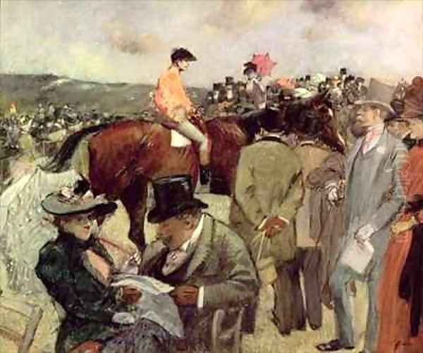 The Horse Race Oil Painting by Jean-Louis Forain