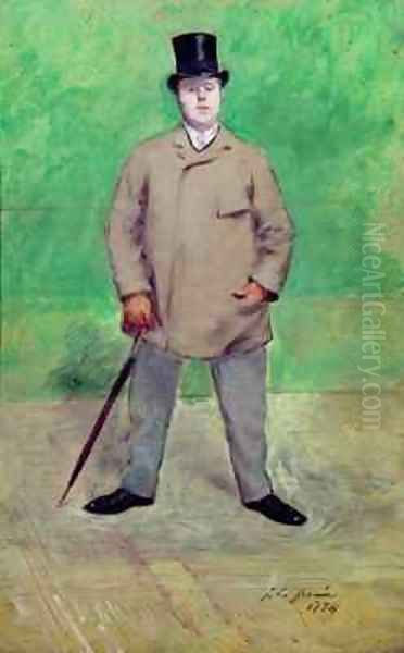 Jacques Emile Blanche 1861-1942 Oil Painting by Jean-Louis Forain