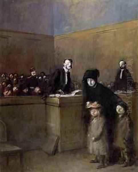 The Weak and the Oppressed Oil Painting by Jean-Louis Forain