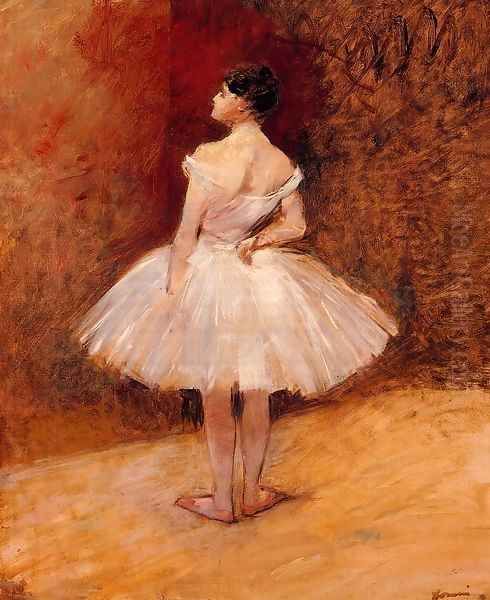 Standing Dancer 1890 Oil Painting by Jean-Louis Forain