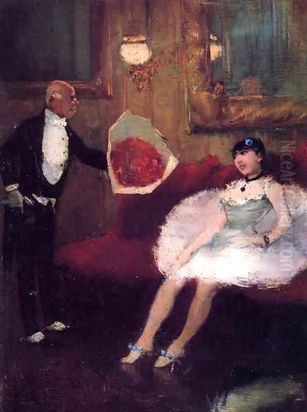 The Admirer 1877-1879 Oil Painting by Jean-Louis Forain