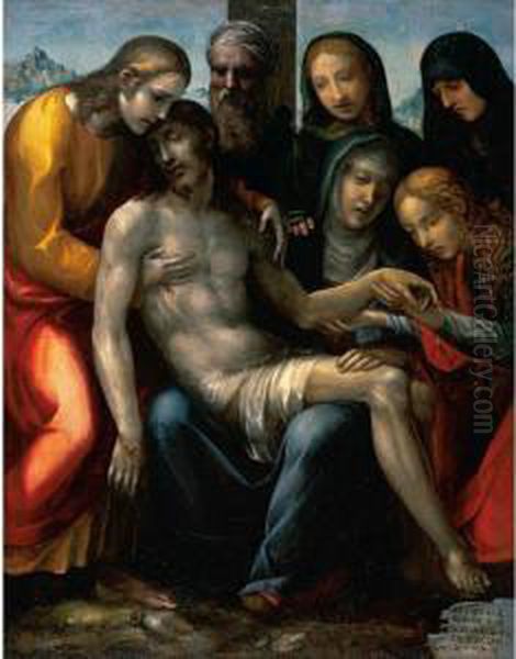 Pieta Oil Painting by Sodoma