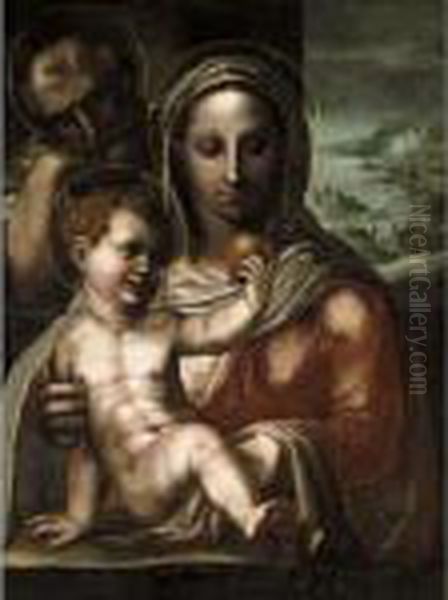 The Holy Family Oil Painting by Sodoma